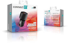 Adaptér do auta Connect IT InCarz QC 3.0, USB, USB-C PD carbon

 obrázek produktu 4 z 4