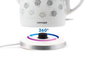 Rychlovarná konvice Concept RK-0010 bílá barva
