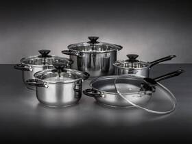 Sada nádobí BANQUET SWING Black, 10 ks nerez

 obrázek produktu 2 z 4