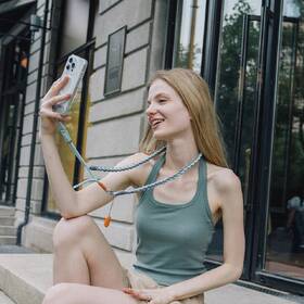 Popruh na krk PGYTECH LinkGo Phone Photography Strap Braided šedý/modrý

 obrázek produktu 1 z 2
