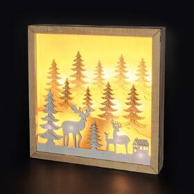 LED dekorace Solight 3D dřevěná,12x LED, 2x AA, (25cm) dřevo

 obrázek produktu 6 z 8