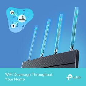 Router TP-Link Archer AX12, AX1500 Wi-Fi 6 černá barva
