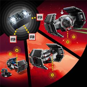 Stavebnice LEGO® Star Wars™ 75421 SMART Play™: Darth Vader a stíhačka TIE 

 obrázek produktu 3 z 8