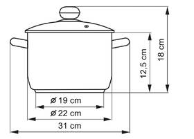 Hrnec s poklicí Kolimax 22 cm - 4,5 l 

 obrázek produktu 7 z 8