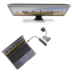 USB Hub Hama 4x USB, 1x HDMI 

 obrázek produktu 3 z 3