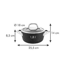 Kastrol s poklicí Tescoma 18 cm, 1,8 l 

 obrázek produktu 1 z 2