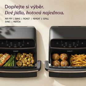 Fritéza horkovzdušná COSORI Dual Blaze Twin Fry Compact 8,6 l, keramika černá

 obrázek produktu 5 z 10