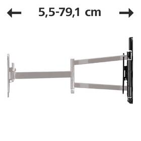 Držák TV Hama výklopný, pro úhlopříčky 19" až 48", nosnost 25 kg černý

 obrázek produktu 8 z 13