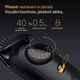 Zastřihovač vousů Braun BT5560 černá barva
