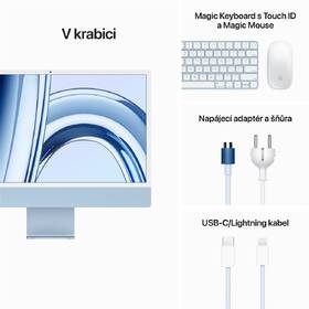 Počítač All In One Apple iMac 24" M3 8-CPU 10-GPU, 256GB - Blue CZ 

 obrázek produktu 8 z 8