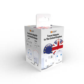 Cestovní adaptér Solight pro použití ve Velké Británii, typ G bílý

 obrázek produktu 5 z 5