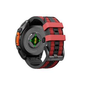 Řemínek Cubenest Premium Silicone Garmin QuickFit Band 22mm černý/červený

 obrázek produktu 3 z 5