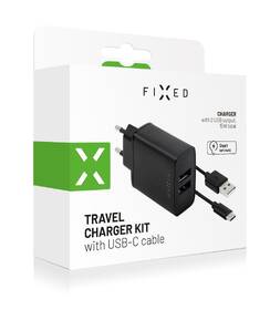 Nabíječka do sítě FIXED 2x USB, 15W Smart Rapid Charge + USB-C kabel 1m černá

 obrázek produktu 2 z 2