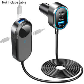 Adaptér do auta WG 2x USB, 4x USB-C PD, 100W černý

 obrázek produktu 1 z 3