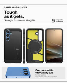 Kryt na mobil Spigen Tough Armor MagSafe na Samsung Galaxy S25 černý

 obrázek produktu 12 z 17