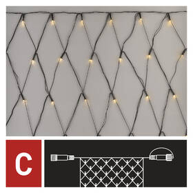 Spojovací řetěz EMOS 160 LED Standard - síť, 1,5x2 m, venkovní, teplá bílá, časovač 

 obrázek produktu 2 z 8