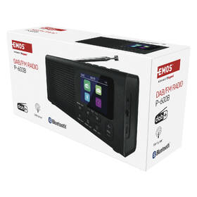 Radiopřijímač s DAB+ EMOS P600 černá barva
