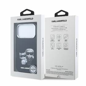 Kryt na mobil Karl Lagerfeld PU Semi Wrap Smooth Sketch Bodies Magsafe na Apple iPhone 18 Pro Max černý

 obrázek produktu 6 z 6
