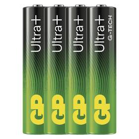 Baterie alkalická GP Ultra Plus AAA (LR03), 4 ks 

 obrázek produktu 1 z 5