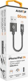 Kabel Aligator Premium USB/Lightning, 0,5m černý

 obrázek produktu 1 z 7