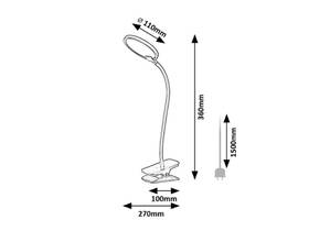 Stolní LED lampička Rabalux Marcin 74199 černé

 obrázek produktu 8 z 8