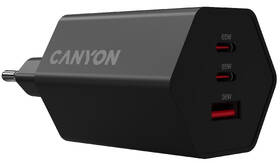 Nabíječka do sítě Canyon HEXAGON 65 GaN 65W 2x USB-C/1xUSB-A černá

 obrázek produktu 1 z 5