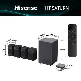 Soundbar Hisense HT Saturn černý

 obrázek produktu 2 z 9