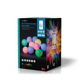Party osvětlení Nedis SmartLife LED, Wi-Fi, RGB, 10 LED, 9 m, Android / IOS 

 obrázek produktu 8 z 8