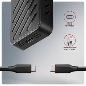 Externí rámeček Axagon ARMORED box, USB-C 20Gbps - M.2 NVMe SSD černý

 obrázek produktu 3 z 9