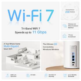 Komplexní Wi-Fi systém TP-Link Deco BE65 Pro (3 ks) bílý

 obrázek produktu 3 z 7