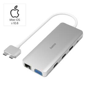 USB Hub Hama Connect2Mac, multiport, pro Apple MacBook Air a Pro 

 obrázek produktu 1 z 7