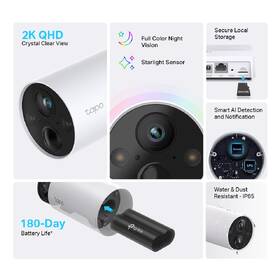 IP kamera TP-Link Tapo C420S2 (2 ks + hub) bílá

 obrázek produktu 2 z 6