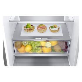 Chladnička s mrazničkou LG GBV7280BPY stříbrná barva
