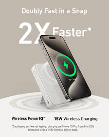 Powerbanka Anker MagGo 10000mAh, 27W bílá

 obrázek produktu 5 z 9