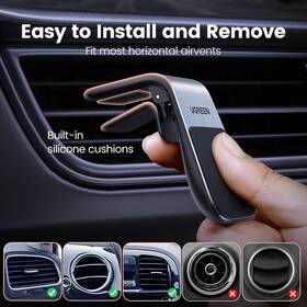 Držák na mobil UGREEN Waterfall-Shaped Air Vent černý/stříbrný

 obrázek produktu 5 z 9