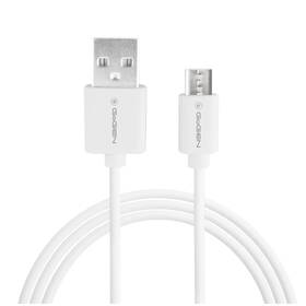 Kabel GoGEN USB / micro USB, 0,5m bílá barva
