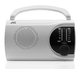 Radiopřijímač JVC RA-E321S stříbrná barva
