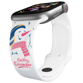 Řemínek Mi-Band na Apple Watch 42/44/45/49 mm - motiv Sněhulák, bílý 

 obrázek produktu 2 z 3