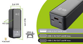 Powerbanka Viking PN-964PD 27000 mAh šedá

 obrázek produktu 8 z 8