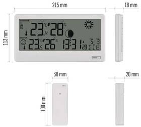 Meteorologická stanice EMOS E0531 bílá barva
