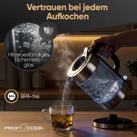 Rychlovarná konvice Profi Cook WKS 1322 G inox sklo

 obrázek produktu 8 z 10