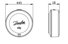 Příslušenství Danfoss Ally prostorové čidlo 014G2480, Zigbee bílý

 obrázek produktu 2 z 2