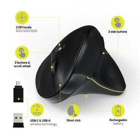 Myš PORT CONNECT Ergonomic Rechargeable černá

 obrázek produktu 7 z 9