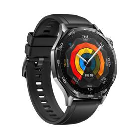 Chytré hodinky Huawei Watch GT 5 46 mm Active NFC - Black + Black Fluoroelastomer Strap 

 obrázek produktu 3 z 6