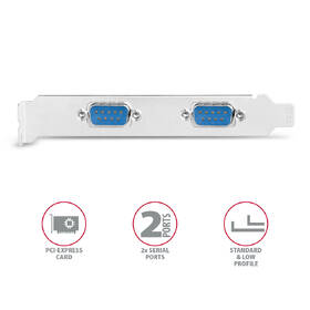 Řadič Axagon PCEA-S2N - 2x RS232 

 obrázek produktu 2 z 3