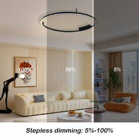 Stropní svítidlo IMMAX NEO FINO SMART, 80cm 55W 4285lm Zigbee 3,0 s DO, TUYA černé

 obrázek produktu 5 z 8