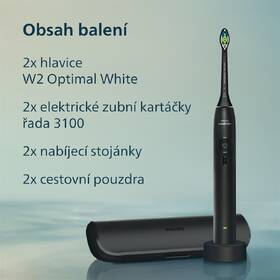Set zubních kartáčků Philips HX4072/42 černý/růžový

 obrázek produktu 8 z 22