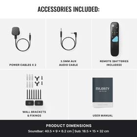 Soundbar Majority Axis 2.1 Atmos černý

 obrázek produktu 7 z 8