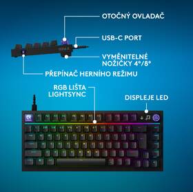 Klávesnice Logitech G316 X 75 - CZ/SK layout černá

 obrázek produktu 15 z 19