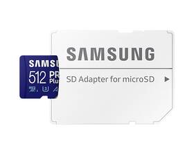 Paměťová karta Samsung 512GB UHS-I U3 (160R/120W) + SD adaptér 

 obrázek produktu 4 z 4